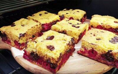 meggyes piskota grill desszert szoky konyhája okosgrill