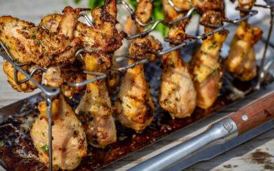 fokhagymás citromos csirkecomb parmezánnal grillrecept okosgrill