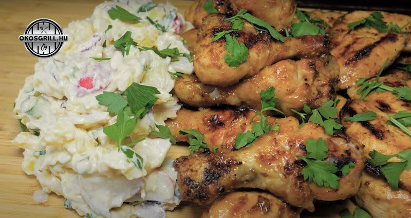 mézes mustáros csirkecomb csirkemell recept okosgrill