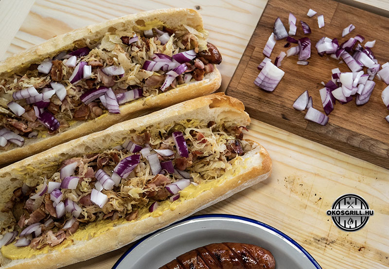 oktoberfest német bajor hot-dog grillkolbász recept okosgrill