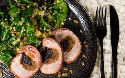 gesztenyével aszalt szilvával töltött sertésszűz recept okosgrill