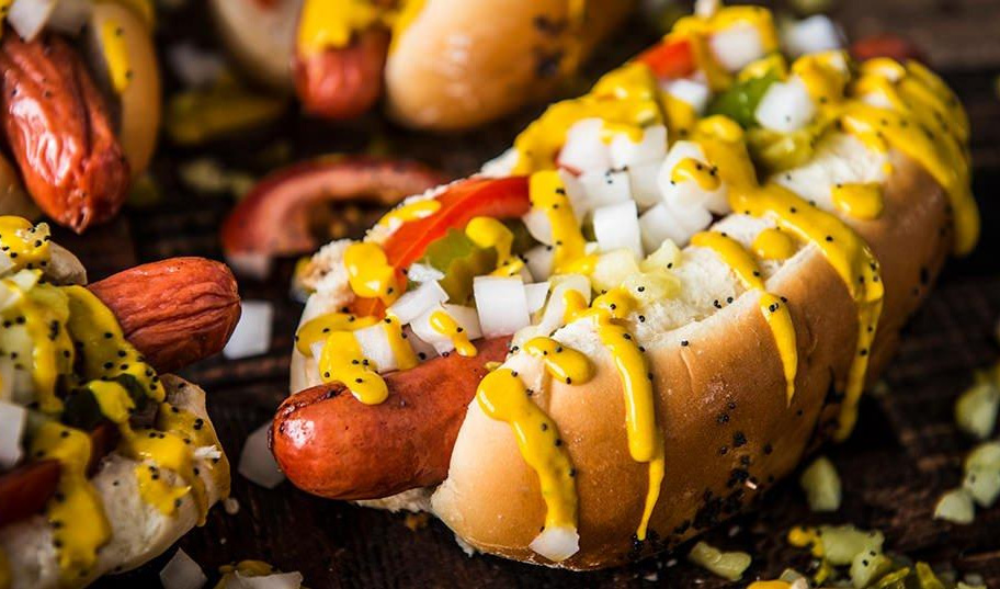 Hot-Dog Chicago stílusban recept okosgrill