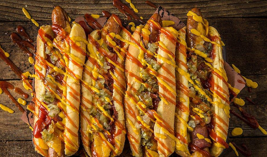 baconbe tekert hot dog recept okosgrill