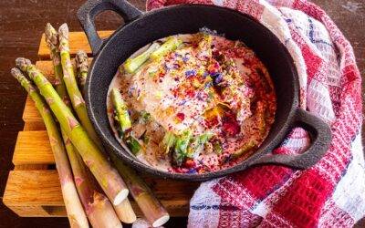 grilltarjás derelye spárgával recept okosgrill